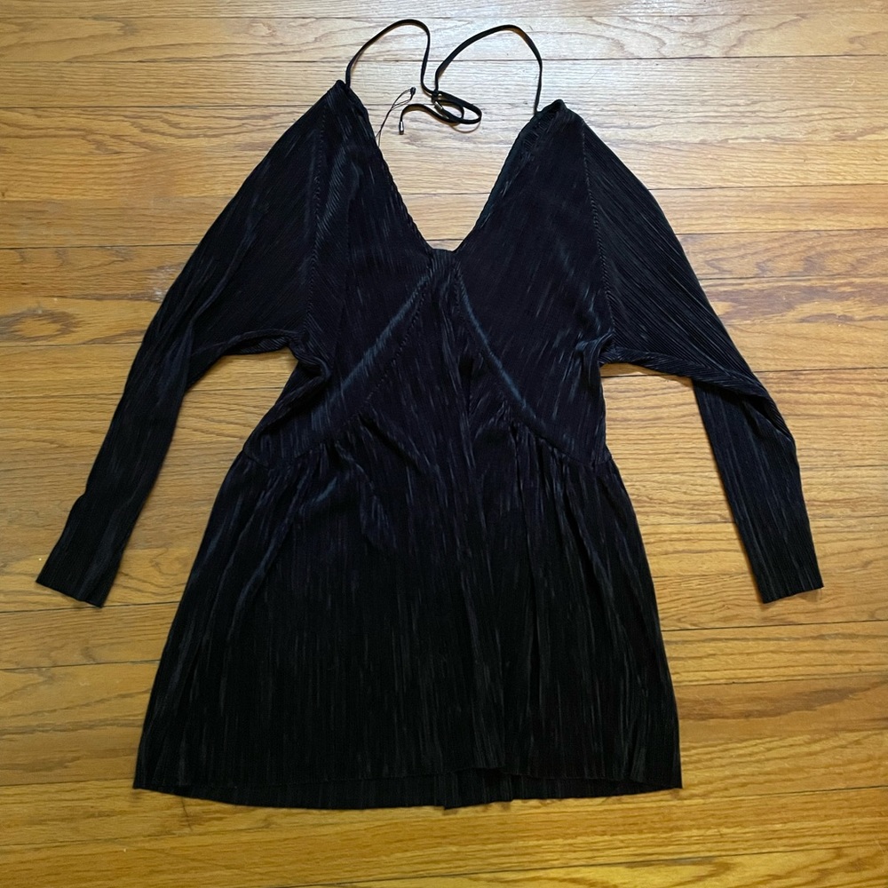 Zara Long Sleeve Dress (Black, Medium)